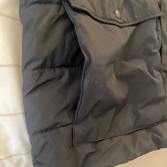 Lands End - size XL - Men's Puffer Coat Black hooded -Primaloft Quilt Insulated - Picture 4 of 12